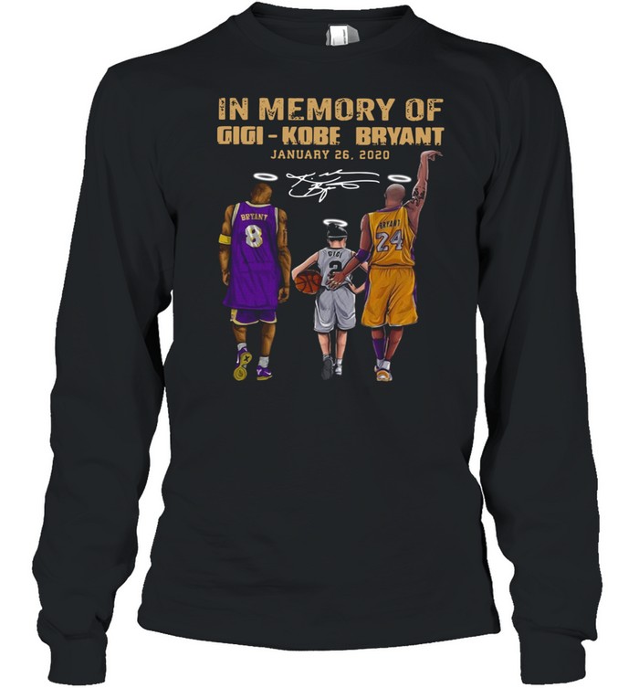 In memory of Gigi Kobe Bryant January 26 2021 shirt Long Sleeved T-shirt