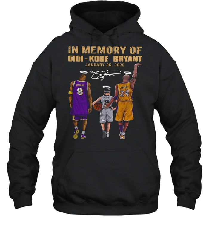 In memory of Gigi Kobe Bryant January 26 2021 shirt Unisex Hoodie