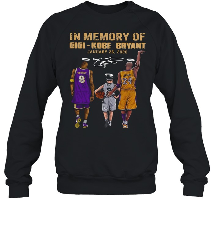 In memory of Gigi Kobe Bryant January 26 2021 shirt Unisex Sweatshirt