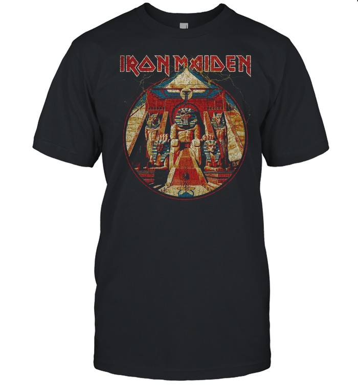 Iron Maiden Powerslave Lightning Circle shirt