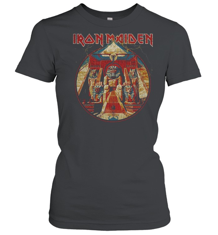 Iron Maiden Powerslave Lightning Circle shirt Classic Women's T-shirt