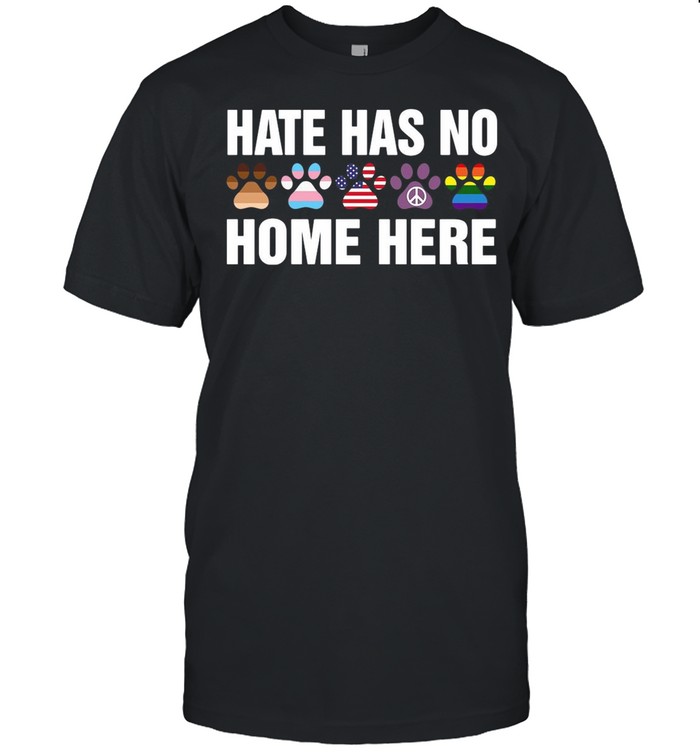 LGBT Hate Has No Home Here Dog Funny shirt Classic Men's T-shirt