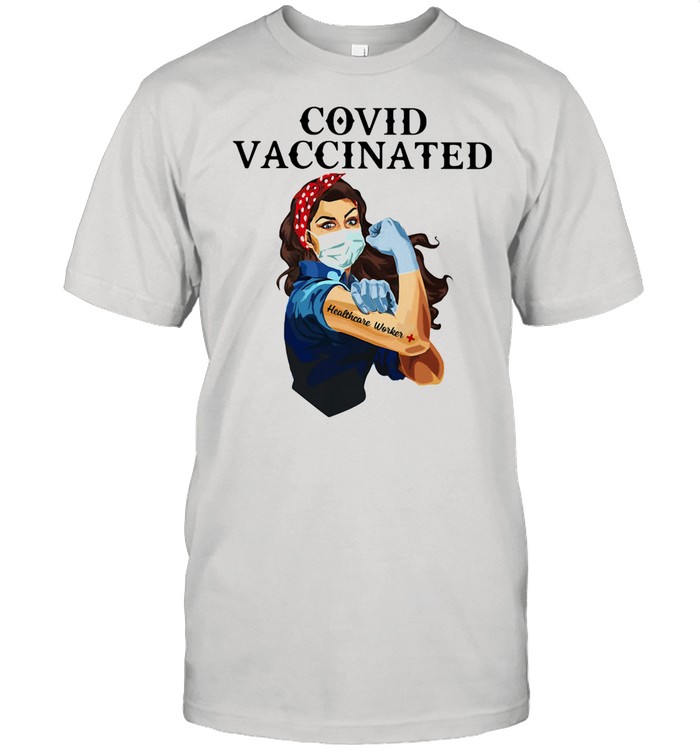 Covid Vaccincated Healthcare Worker Plus Strong Girl shirt Classic Men's T-shirt