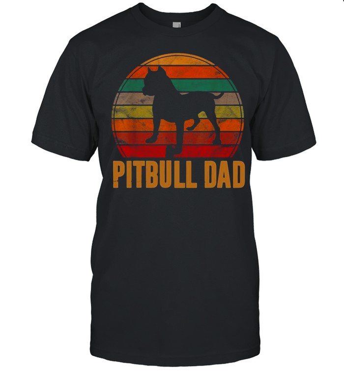 Vintage 2021 Pitbull Dad Dog shirt Classic Men's T-shirt