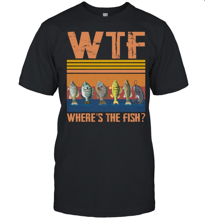 Retro Wtf Where’s The Fish Vintage Retro 2021 shirt Classic Men's T-shirt