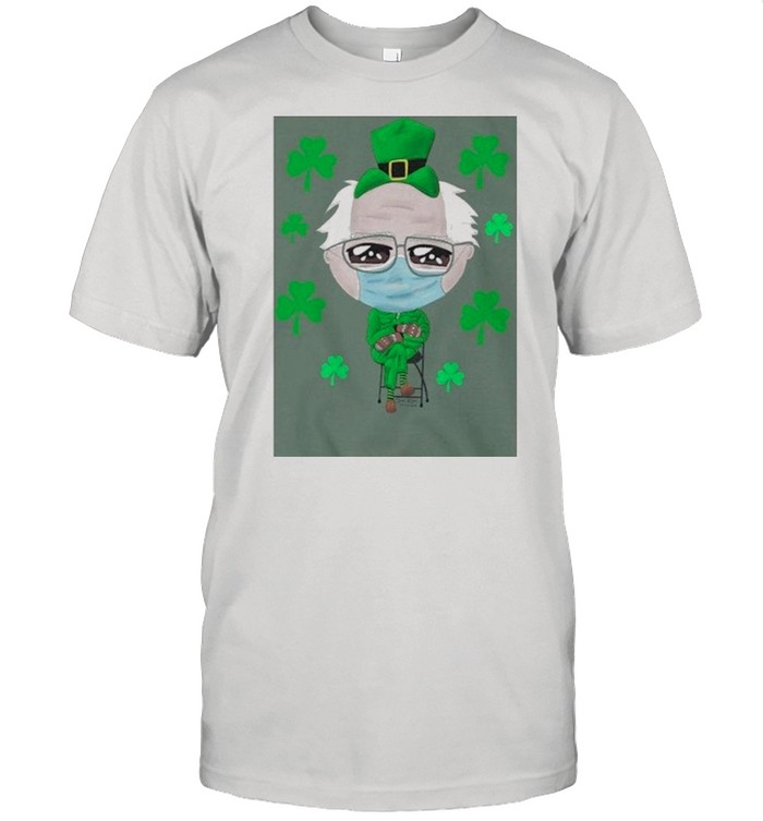 The Bernie Sanders Face Mask Happy St Patricks Day 2021 shirt Classic Men's T-shirt