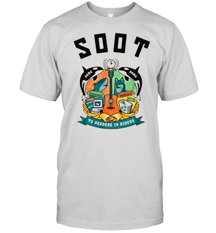 Soot Te Perdre In Ridens Guitar Fish And Dog shirt Classic Men's T-shirt