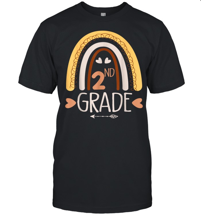 2nd Grade Teacher Rainbow Back To School  shirt