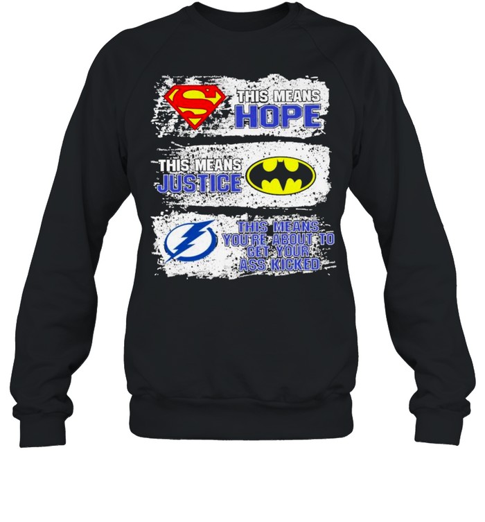 Superman this means hope Batman this means justice Buffalo Bills