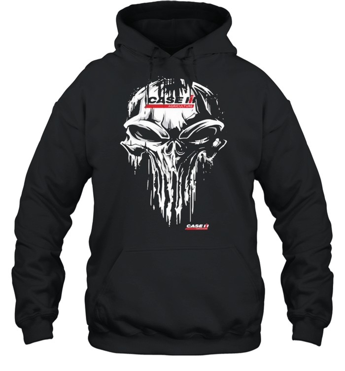 Punisher Skull With Case IH Car Logo Unisex Hoodie
