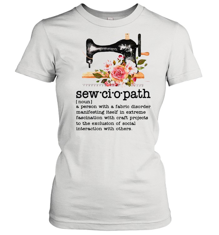 Definition sew cio path flowers shirt Classic Women's T-shirt