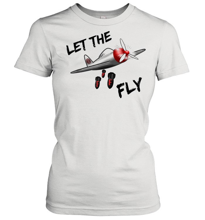 Dropping the F Bomb Plane Cussing Adult Humor shirt Classic Women's T-shirt