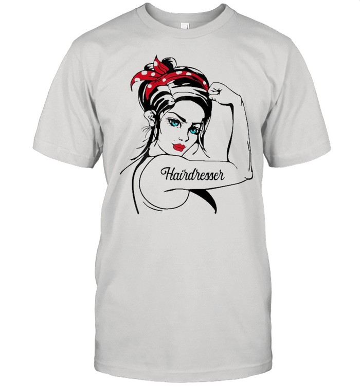 Hairdresser Rosie The Riveter Pin Up  Classic Men's T-shirt