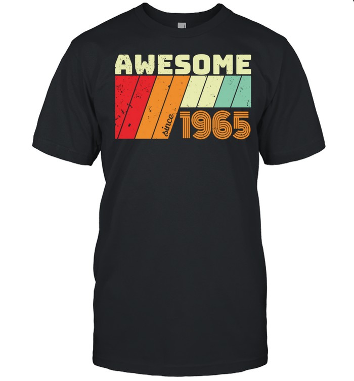 56 Geschenk Geburtstag AWESOME SINCE 1965 shirt Classic Men's T-shirt