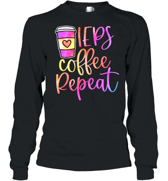 Ieps coffee repeat shirt Long Sleeved T-shirt