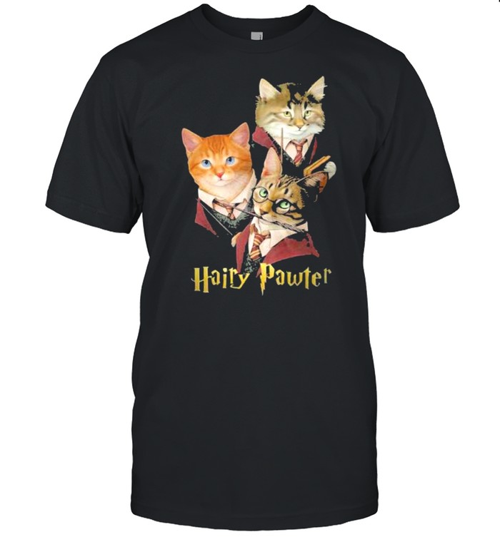 Hairy Pawter With Cats  Classic Men's T-shirt