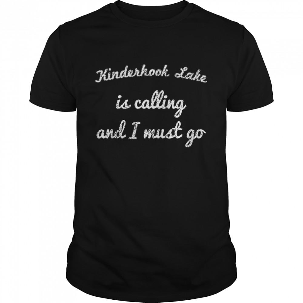 KINDERHOOK LAKE NEW YORK Fishing Camping Summer shirt Classic Men's T-shirt