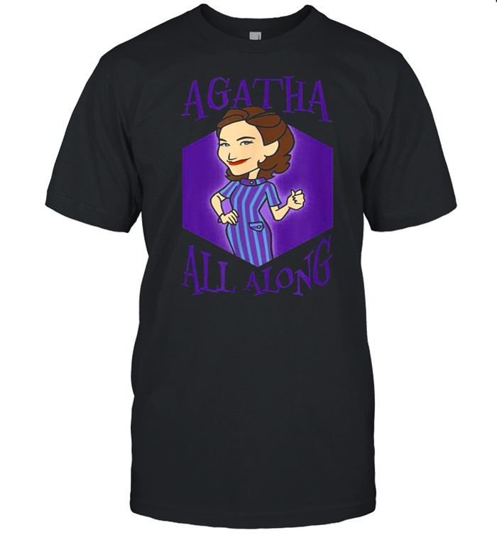 Marvel Wandavision Agatha All Along Purple Portrait  Classic Men's T-shirt