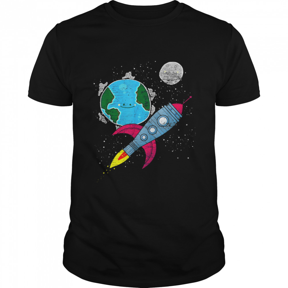 Moon Space Earth Rocket Cosmonaut Junior Astronaut shirt