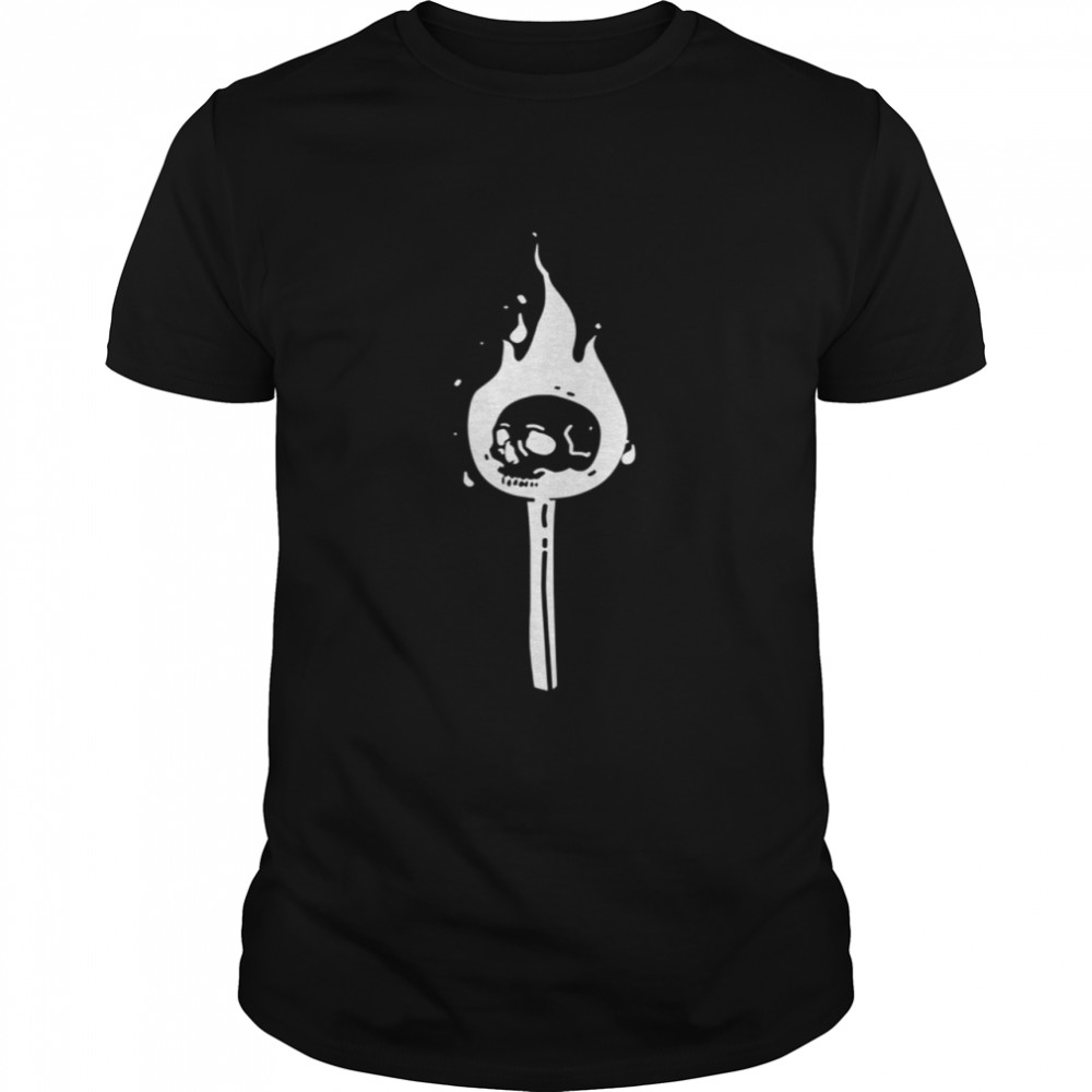 Original Devil Skull Matchstick on Fire shirt Classic Men's T-shirt