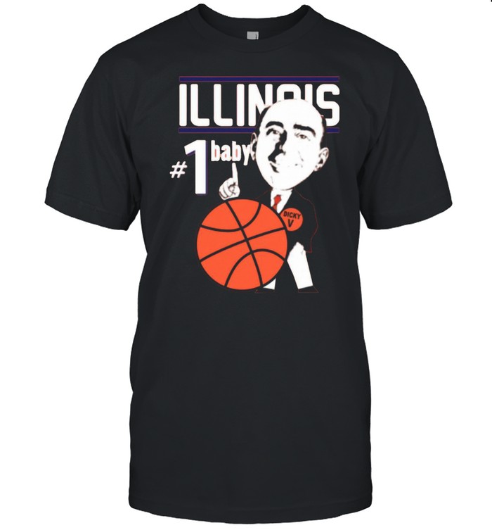 Pretty Illinois Illini University Basketball Dick Vitale 1 Baby Ncaa College Sleeveless shirt Classic Men's T-shirt