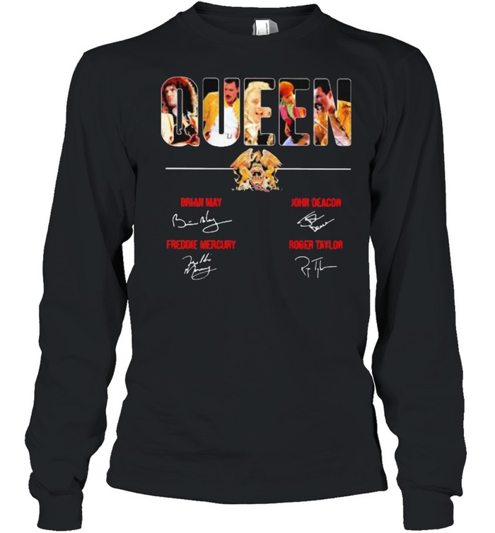 Queen Band Music Signature Long Sleeved T-shirt