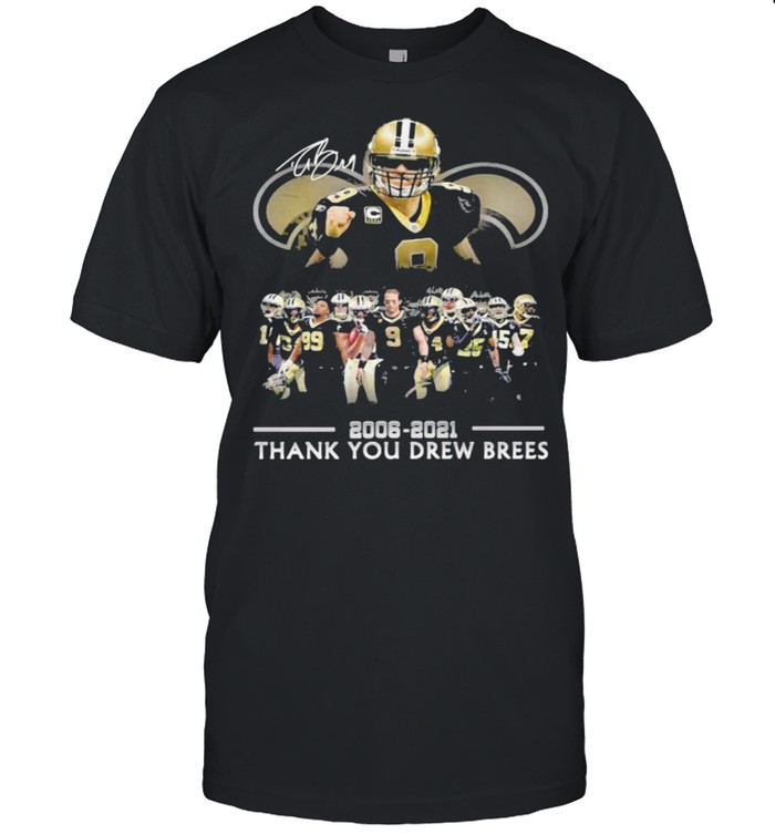 Drew Brees Legend New Orleans Saints Thanks For The Memories Signature  Classic Men's T-shirt