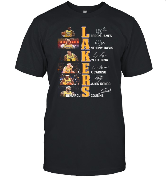 Lakers Leron James Anthony Davis Kyle Kuzma Alex Carusd Rajon Rondo Demarcus Cousins shirt Classic Men's T-shirt