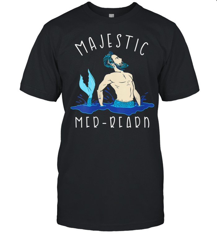 Majestic MerBeard Humor Beard Manly apparel shirt Classic Men's T-shirt