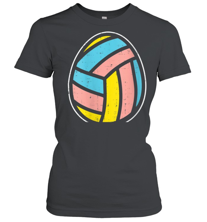 Volleyball Egg Cute Easter Ball Sports Player Team Coach shirt Classic Women's T-shirt