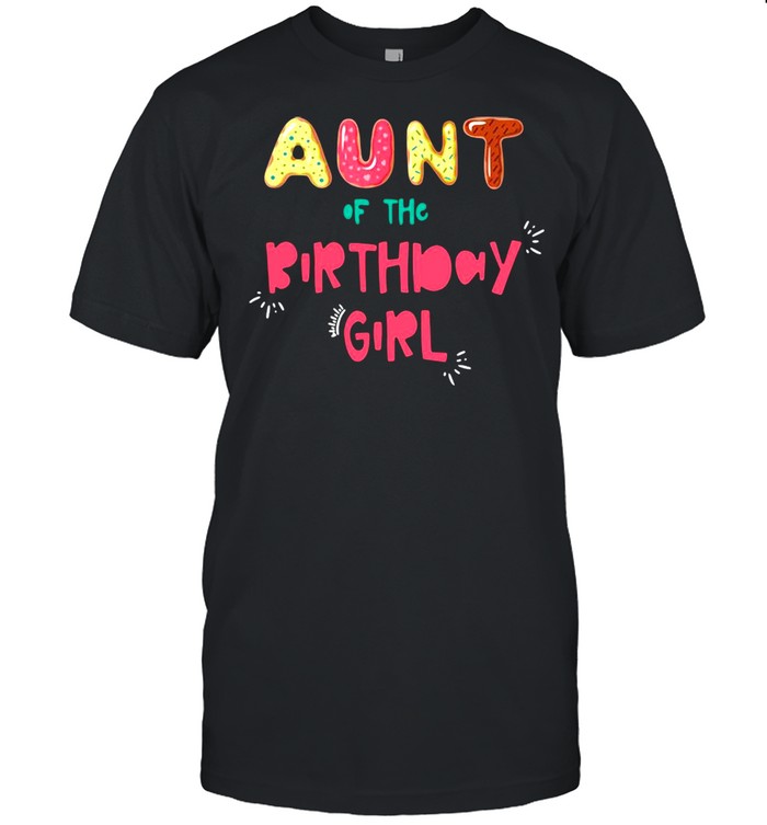 Aunt Of The Birthday Girl Family Donut T-shirt Classic Men's T-shirt