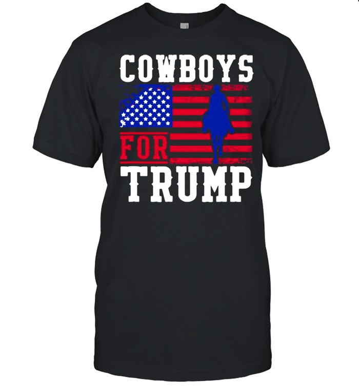 Cowboys For Trump 2020 Flag America  Classic Men's T-shirt