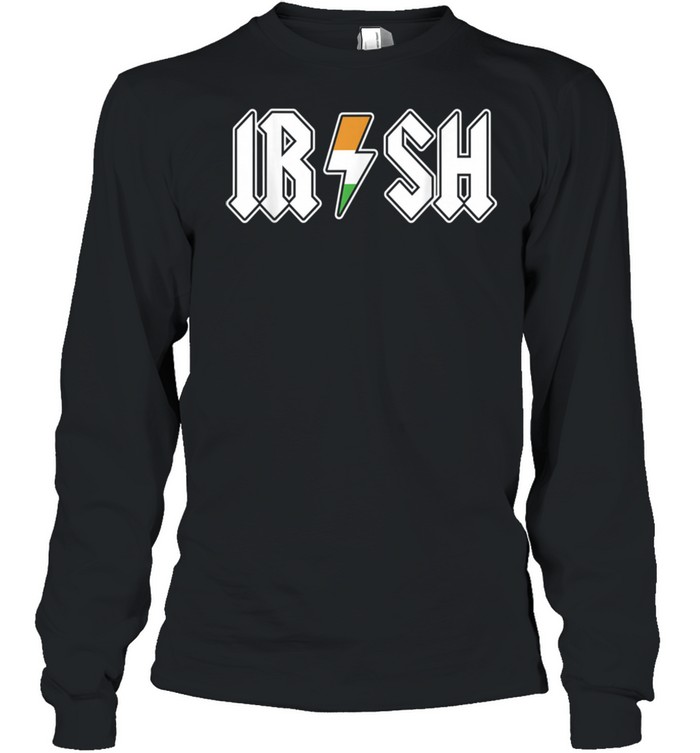 Irish Rock And Roll St Patrick’s Day Outfit Retro Music Band shirt Long Sleeved T-shirt