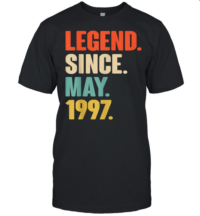 Legend Since May 1997 Birthday For 24 Year Old shirt Classic Men's T-shirt