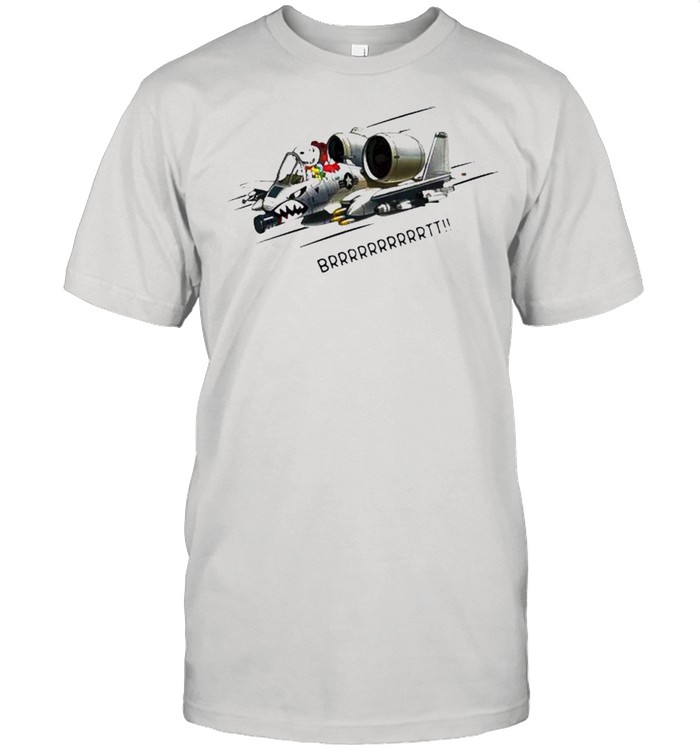 Snoopy fighter aircraft brrrtt shirt Classic Men's T-shirt