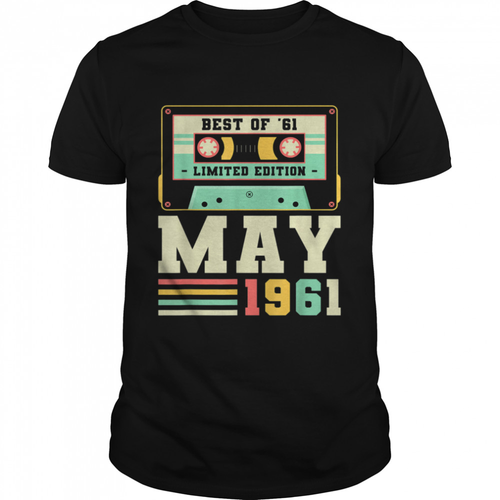60th birthday may vintage 1961 years saying shirt Classic Men's T-shirt