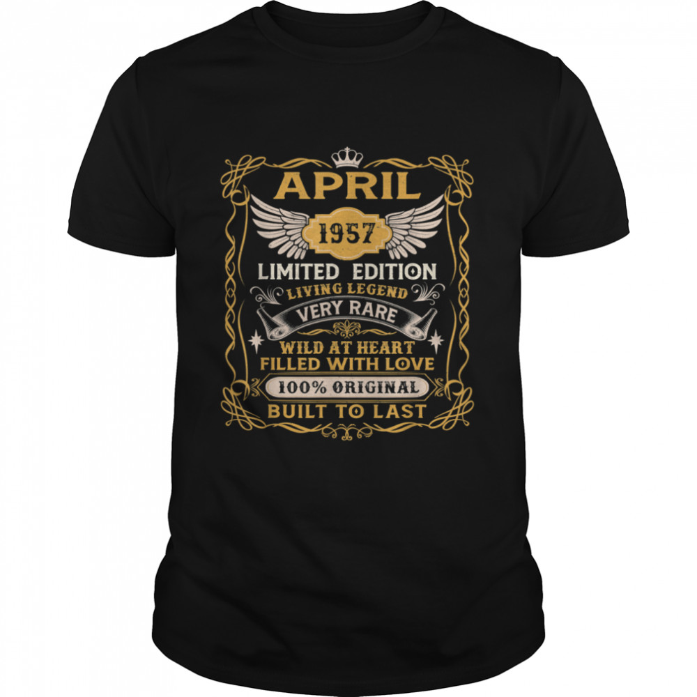 64th Birthday Decoration April 1957 64 Years Old shirt Classic Men's T-shirt