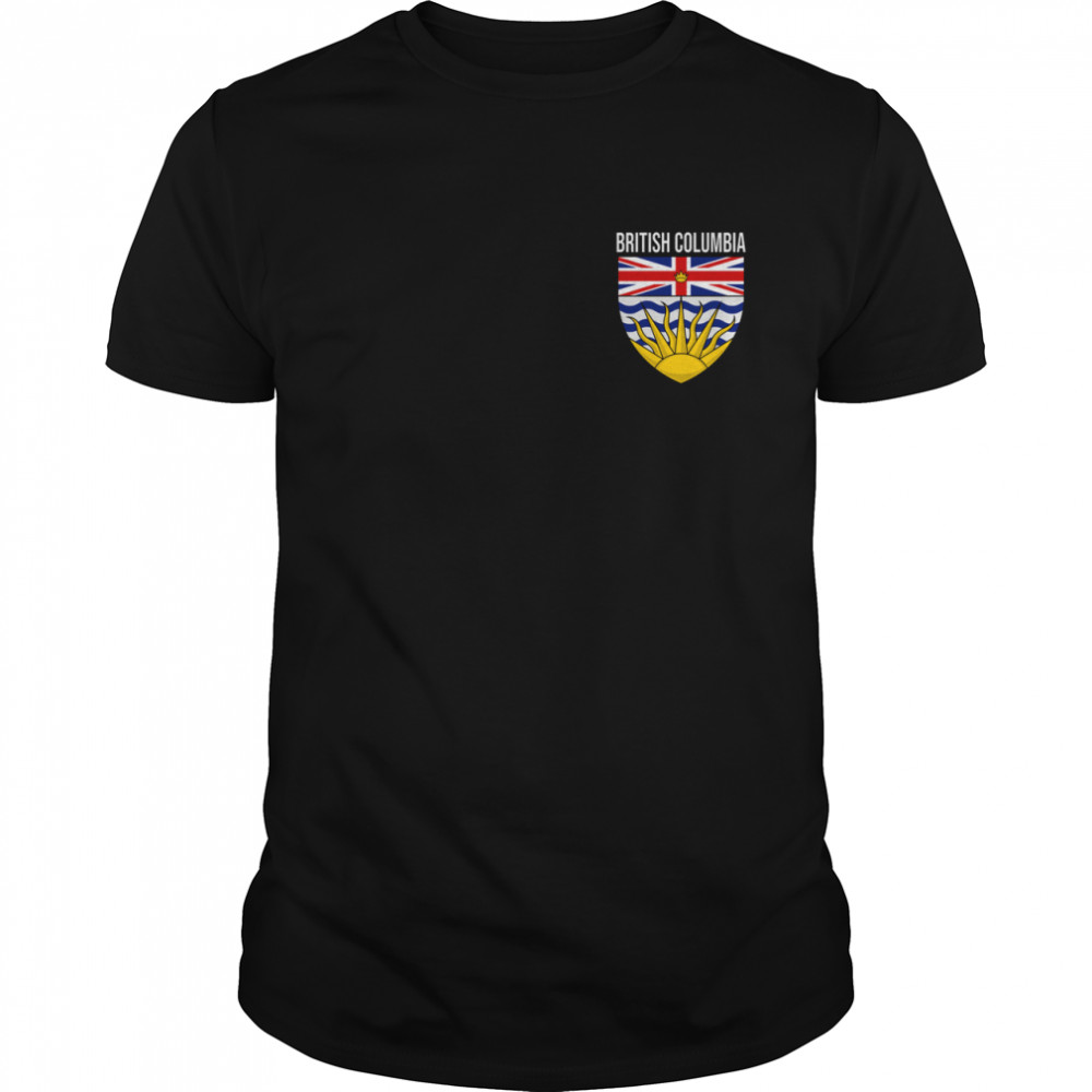 BRITISH COLUMBIA BC CANADA FLAG COAT OF ARMS VICTORIA PRIDE shirt Classic Men's T-shirt