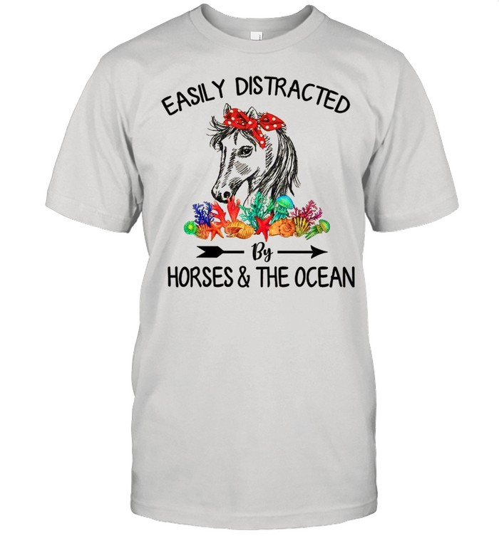 Easily Distracted By Horses & The Ocean shirt Classic Men's T-shirt