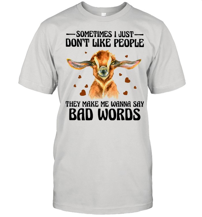 Goat Say Bad Words Goats Lovers  Classic Men's T-shirt
