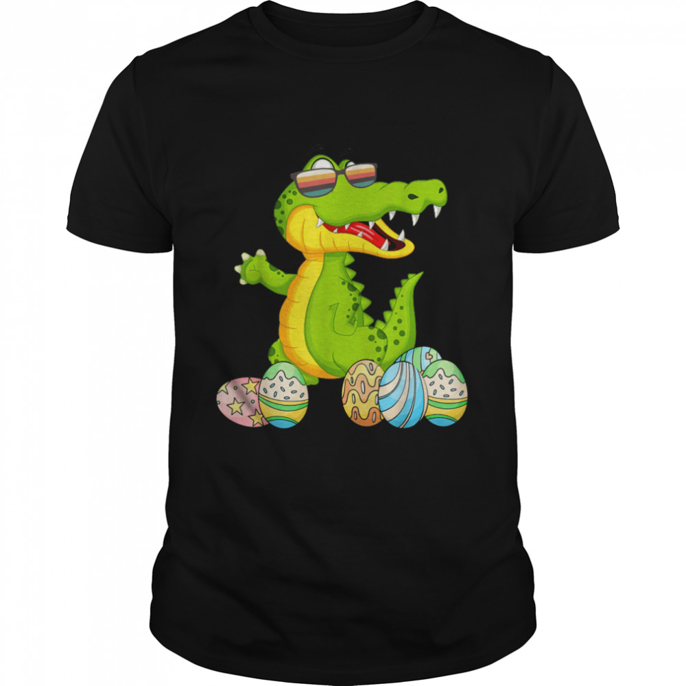 Happy Easter Crocodile Crocodile Wearing Sunglasses shirt