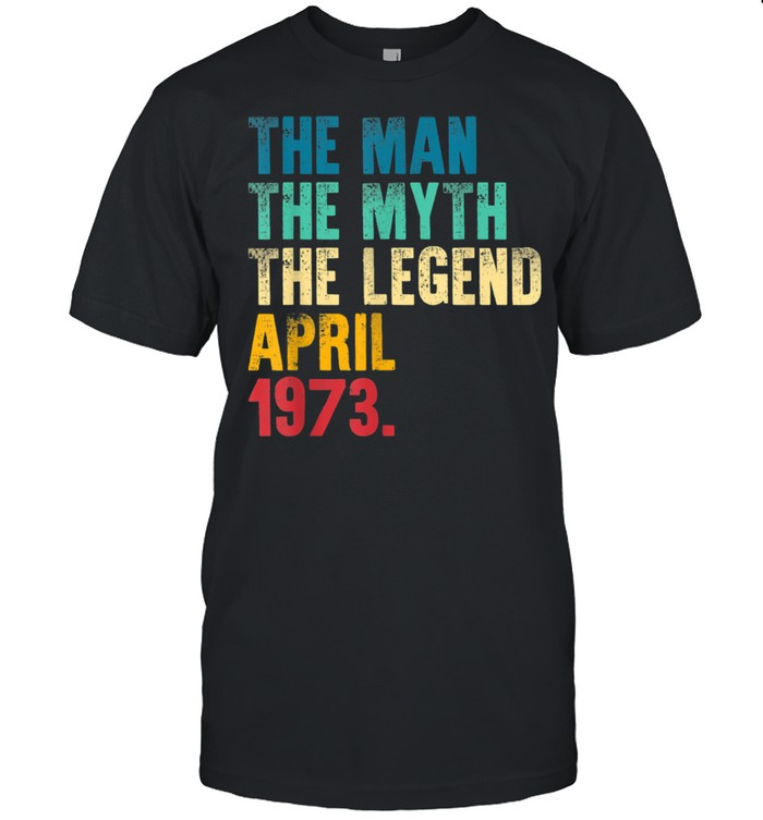 Mens Vintage 1973 Man Myth Legend 48th Bday Retro 48 Yrs Old shirt Classic Men's T-shirt