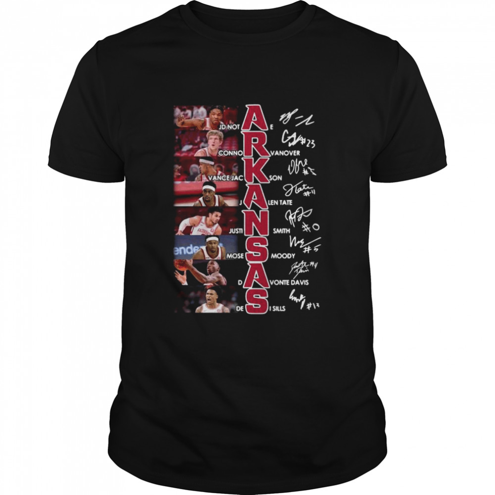 Arkansas Razorbacks team player signatures shirt Classic Men's T-shirt