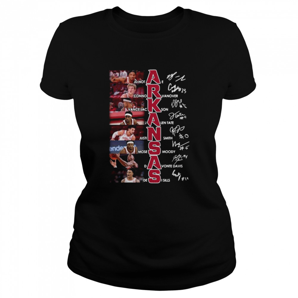 Arkansas Razorbacks team player signatures shirt Classic Women's T-shirt