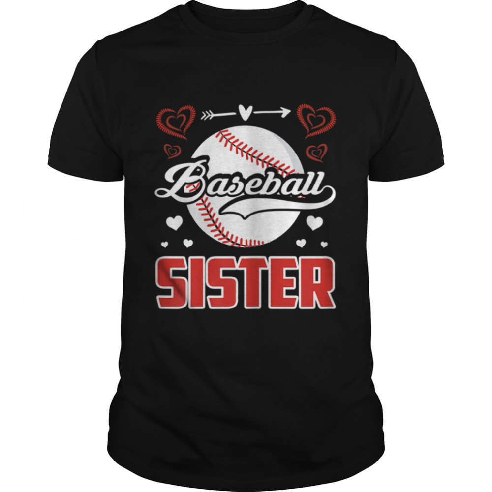 Baseball Sister Retro Proud Baseball Sister Family Matching shirt Classic Men's T-shirt