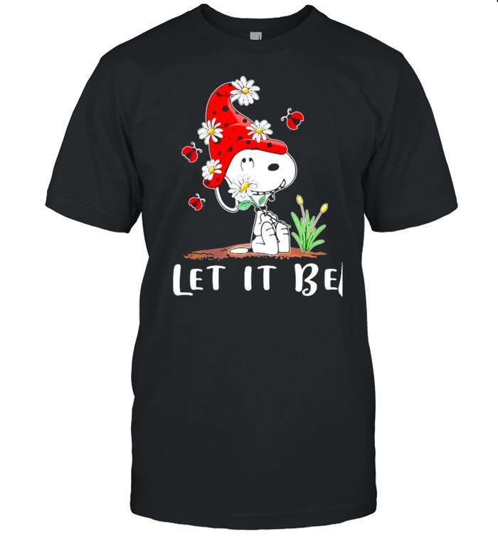 Let It Be Snoopy Wear Hat Gnome  Classic Men's T-shirt