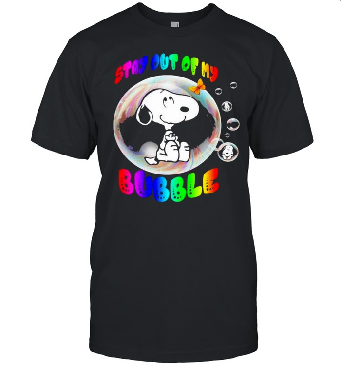 Stay Out Of My Bubble Snoopy Lgbt  Classic Men's T-shirt