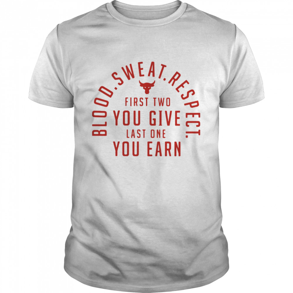 Blood Sweat Respect First Two You Give Last One You Earn  Classic Men's T-shirt