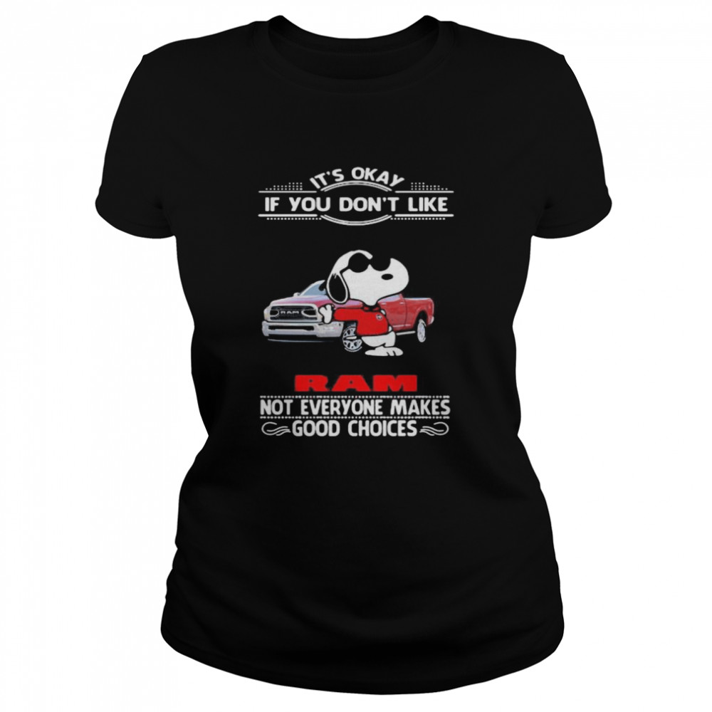 It’s Okay If You Don’t Like Ram Truck Not Everyone Makes Good Choice Snoopy  Classic Women's T-shirt