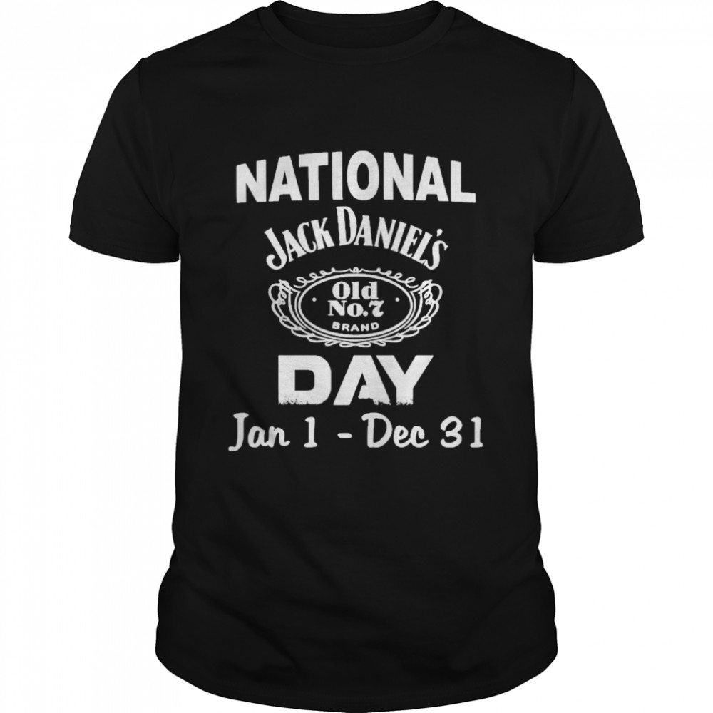 National Jack Daniel’s Old No.7 Brand Day Jan 1 Dec 31  Classic Men's T-shirt